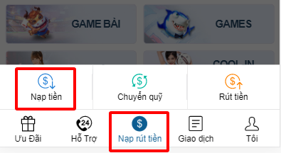 Cách nạp tiền KUBET – KU casino qua thanh toán trực tuyến  ( Bước 1)