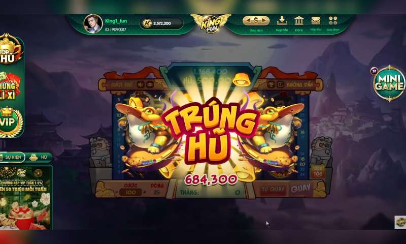 Nổ hũ Kingfun – cơ hội kiếm tiền cực hấp dẫn